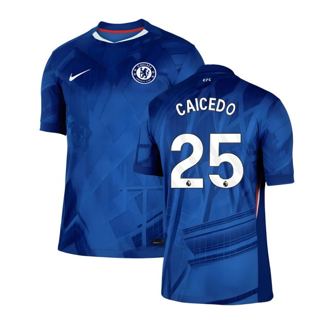2025-2026 Chelsea Home Shirt (Caicedo 25)-SoccerKits Hub | Buy Soccer Jerseys Online